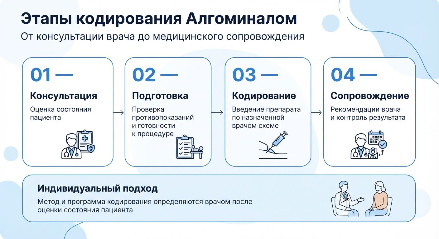Кодирование препаратом «Алгоминал» в Сухуми инфографика